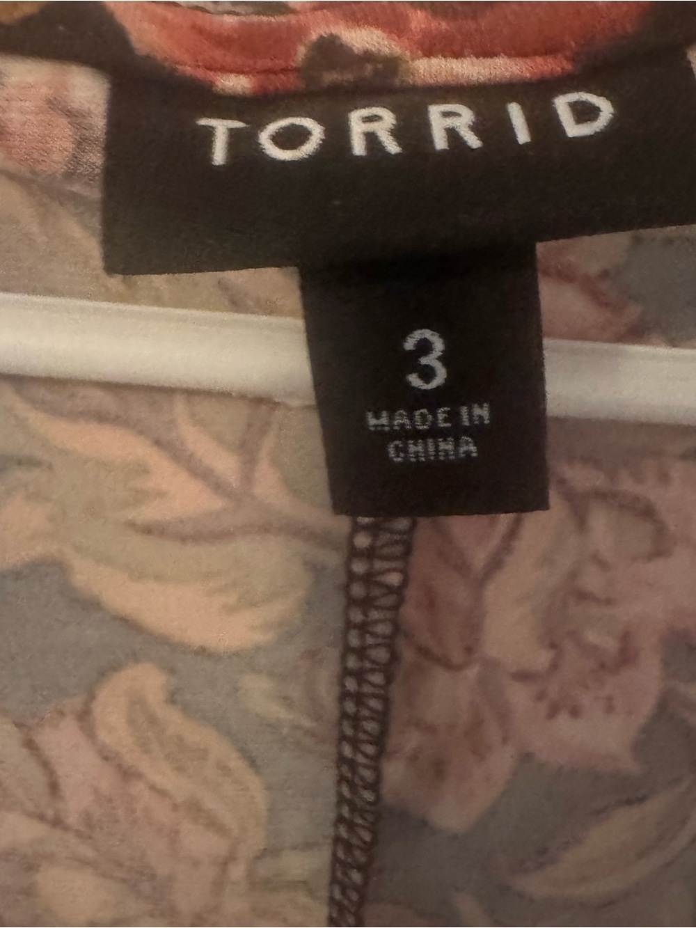 Torrid Black Floral Dress with Pink Rose Print. It has pockets! - Picture 4 of 6